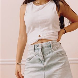 White crop top